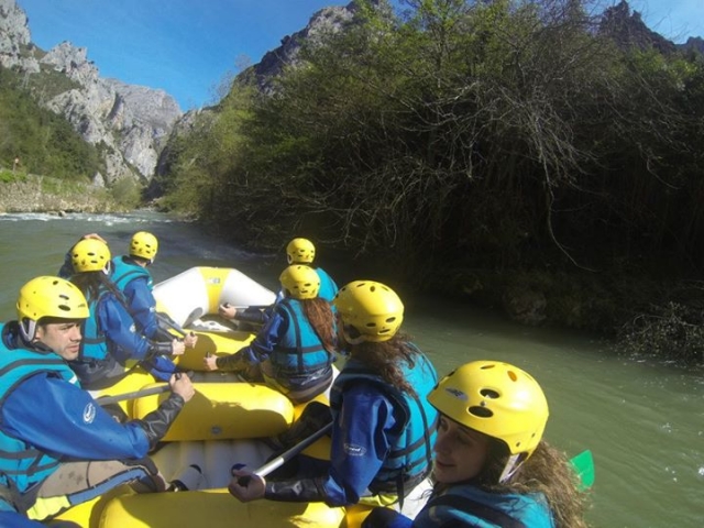 empezando el rafting